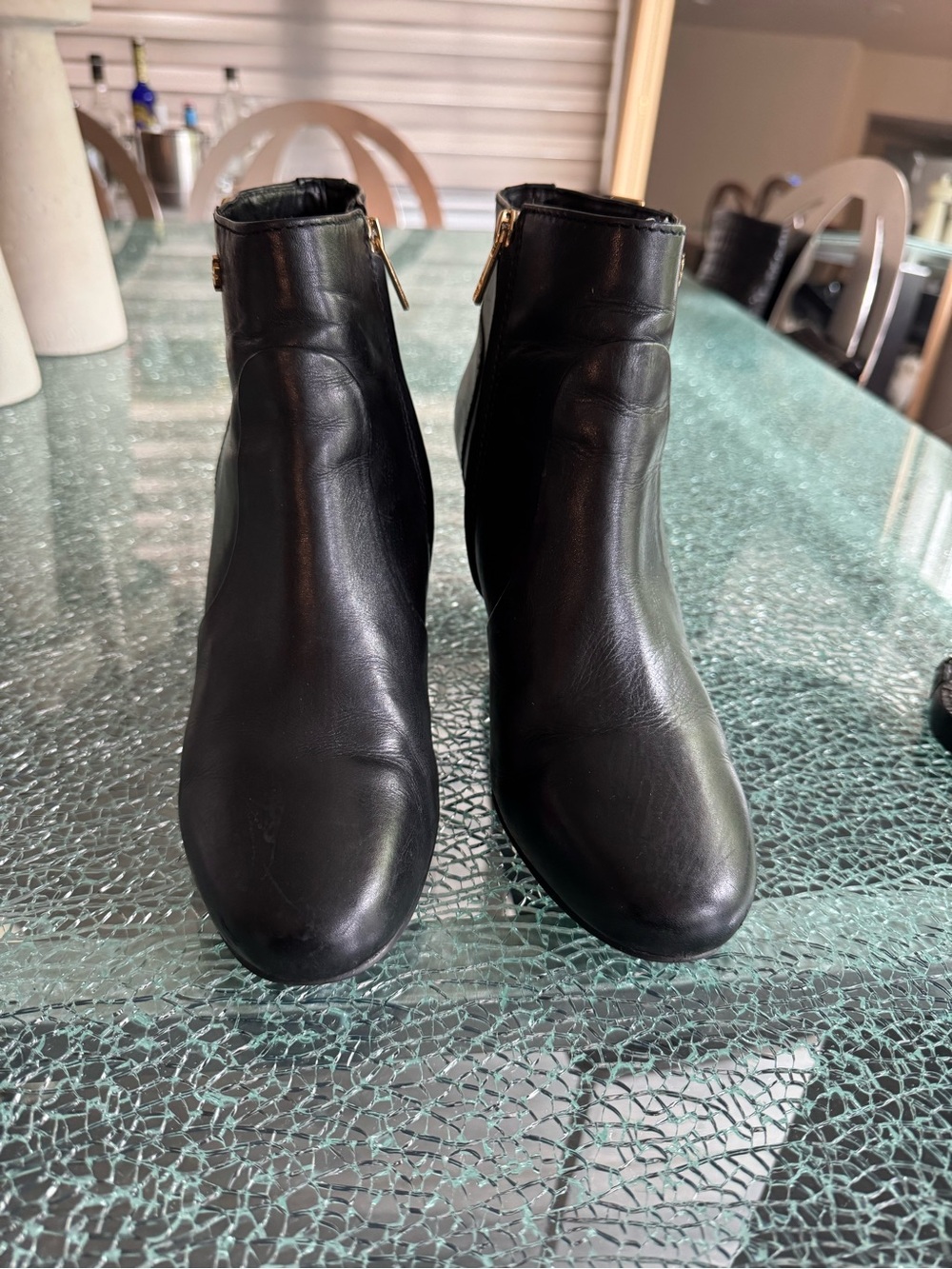 Tory Burch women's Black Ankle‎ Booties with Side Zip 10 M